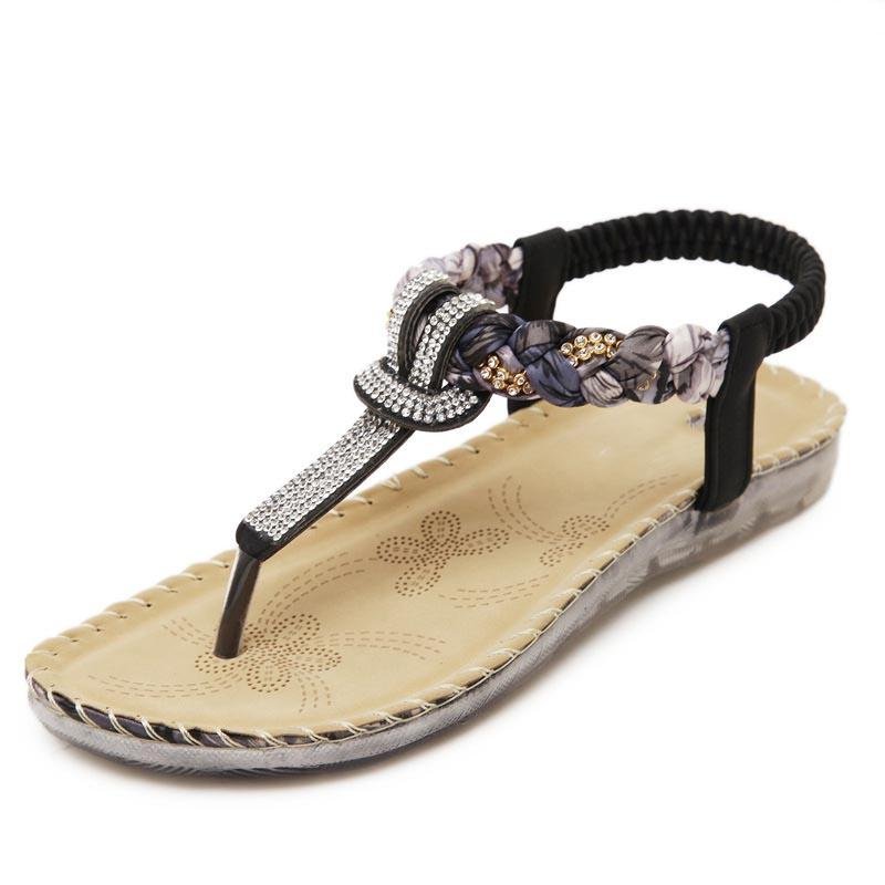 Sandals Women Fashion Ladies Shallow mouth Shoes For Women New Summer Light Flat Sandals Comfortable Beaches Sandals Femme